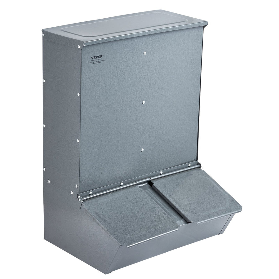 VEVOR Hog Feeder 3.7 Bushel Metal Double Door Pig Feeder Feeding up to 8 Hogs, image 10