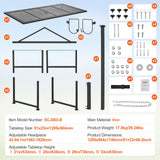 VEVOR Goat & Sheep Stand, 51x23 inch Livestock Stand, Metal Livestock Milking and Shearing Stand 21