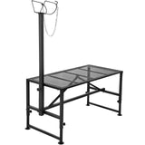 VEVOR Goat & Sheep Stand, 51x23 inch Livestock Stand, Metal Livestock Milking and Shearing Stand 21" to 33" Adjustable Height, with Headpiece and Nose