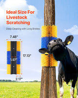 VEVOR Livestock Scratching Brush 3Pcs Itch Relief Horse Scratcher Brush 17.1 in - Front View