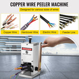 VEVOR Wire Stripping Tool 0.06-0.98 Inch Cable Wire Stripping 1 Cutting Blade Wire for cutting and Stripping Scrap Copper Wire - Front View