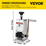 VEVOR Wire Stripping Tool 0.06-0.98 Inch Cable Wire Stripping 1 Cutting Blade Wire for cutting and Stripping Scrap Copper Wire
