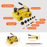 VEVOR 10 Ton Hydraulic Knockout Punch Kit, 1/2