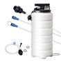 Fluid Extractor, 15 Liters Capacity, Pneumatic/Manual Oil Changer Vacuum Fluid Extractor with Dipstick and Liquid Suction Hose, Oil Extractor Change Pump for Automotive Fluids Vacuum Evacuation