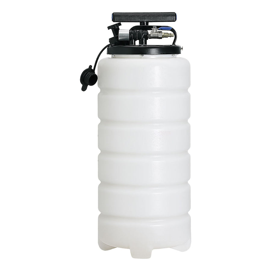 Fluid Extractor, 15 Liters Capacity, Pneumatic/Manual Oil Changer Vacuum Fluid Extractor with Dipstick and Liquid Suction Hose, Oil Extractor Change Pump for Automotive Fluids Vacuum Evacuation