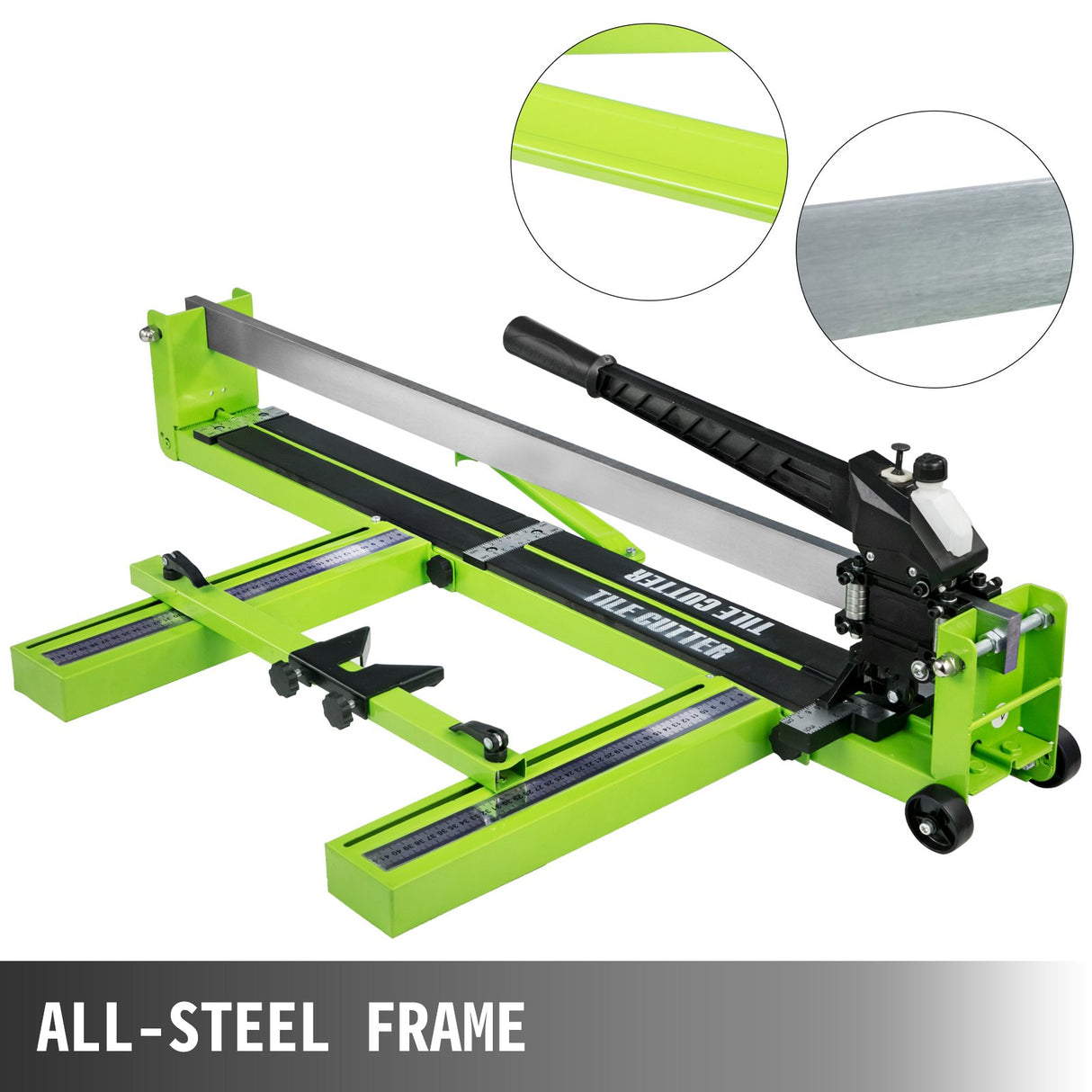 VEVOR Tile Cutter 31.5 Inch Manual Tile Cutter 1.4 Inch Tile Cutting Machine Ceramic Porcelain Tile Cutter w/Laser Guide All-Steel Frame and Bonus
