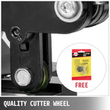 VEVOR Tile Cutter 31.5 Inch Manual Tile Cutter 1.4 Inch Tile Cutting Machine Ceramic Porcelain Tile Cutter w/Laser Guide All-Steel Frame and Bonus Spare Cutter Wheels Tile Cutter Hand Tool - Top-Down View