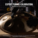 VEVOR Handpan Drum 22 in 9 Notes D Minor Steel Hand Drum with Mallets for Adult - 45-Degree Angle