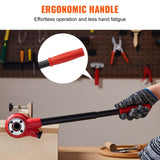 VEVOR Ratchet Pipe Threader Kit, 1/2" NPT, 3/4" NPT, 1" NPT Manual Ratcheting Pipe Threader, Portable Pipe Threading Tool Set with 3PCS NPT Dies,