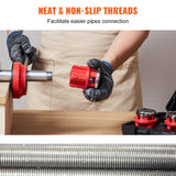 VEVOR Ratchet Pipe Threader Kit, 1/2" NPT, 3/4" NPT, 1" NPT Manual Ratcheting Pipe Threader, Portable Pipe Threading Tool Set with 3PCS NPT Dies,