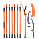 VEVOR Manual Pole Saw, 2.24 m-8.24 m Extendable Tree Pruner, Sharp Steel Blade and Scissors High Branches Trimming, Branch Trimmer with Lightweight 8