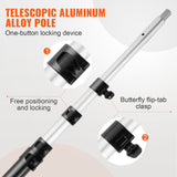 VEVOR Manual Pole Saw Extendable Tree Pruner 1.5 m-6.1 m Aluminum Alloy Pole