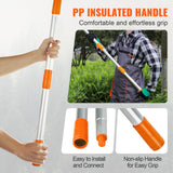 VEVOR Manual Pole Saw Extendable Tree Pruner 1.4 m-3 m Aluminum Alloy Pole