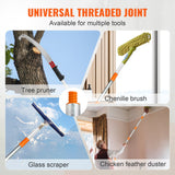 VEVOR Manual Pole Saw Extendable Tree Pruner 1.4 m-3 m Aluminum Alloy Pole