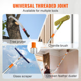 VEVOR Manual Pole Saw Extendable Tree Pruner 1.4 m-3 m Aluminum Alloy Pole - Rear View