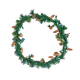VEVOR Christmas Garland, 2750mm Artificial Christmas Garland with Light String, Faux Greenery Decoration with Berry Clusters, Pine Needles, Pine Cones, Realistic Xmas Collection for Mantel Fireplace - Extra Image