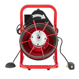 VEVOR Drain Cleaner Machine Drain Auger 50FT x 3/8 Inch Manual Feed & 4 Cutters - Extra Image