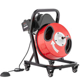 VEVOR Drain Cleaner Machine 50FT x 1/2 Inch Manual Feed Snake Auger with Wheels - Extra Image