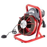 VEVOR Drain Cleaner Machine Drain Auger 50FT x 1/2 Inch Manual Feed & 4 Cutters - Extra Image