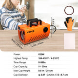VEVOR Mug Heat Press, 30oz Tumbler Heat Press Machine, Sublimation Transfer 11-15oz 16-25oz 30oz Straight Skinny Tumblers, Cup Heat Press with Heat-resist Gloves & Tape, DIY Ceramic Mugs Cups Glasses - Close-Up Angle