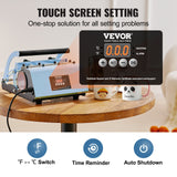 VEVOR Tumbler Heat Press Machine 11-30oz Mug Press Sublimation Tumblers Blue - Side View