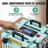 VEVOR Tumbler Heat Press Machine 2 Station Heaters 11-30oz Mug Press Sublimation - Top-Down View