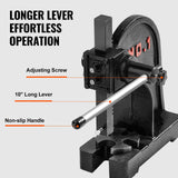 VEVOR Arbor Press, 1 Ton Manual Arbor Press, 5.9" Maximum Height, Cast Iron Heavy-duty Manual Desktop Arbor Press, Precision Hand Press for Stamping,