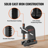 VEVOR Arbor Press, 1 Ton Manual Arbor Press, 5.9" Maximum Height, Cast Iron Heavy-duty Manual Desktop Arbor Press, Precision Hand Press for Stamping,