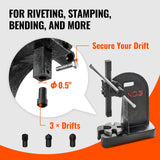 VEVOR Arbor Press, 3 Ton Manual Arbor Press, 30.99" Maximum Height, Cast Iron Heavy-duty Manual Desktop Arbor Press, Precision Hand Press for Stamping