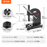 VEVOR Arbor Press, 3 Ton Manual Arbor Press, 30.99" Maximum Height, Cast Iron Heavy-duty Manual Desktop Arbor Press, Precision Hand Press for Stamping