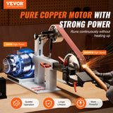 VEVOR Belt Grinder Sander, 72 x 2-Inch Variable Speed Belt Polisher with VFD, 1500W 2HP Polishing Grinding Machine with 3 Grinding Moulds & 3PCS Sanding Belts for Metalworking, Knife Making - Front View