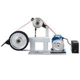 VEVOR Belt Grinder Sander, 72 x 2-Inch Variable Speed Belt Polisher with VFD, 1500W 2HP Polishing Grinding Machine with 3 Grinding Moulds & 3PCS Sanding Belts for Metalworking, Knife Making