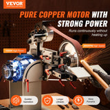 VEVOR Belt Grinder Sander 72 x 2-Inch Belt Polisher with VFD 3 Grinding Moulds - Front View