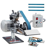 VEVOR Belt Grinder Sander, 30 x 1-Inch Variable Speed Belt Polisher with VFD, 550W Polishing Grinding Machine with 2 Grinding Moulds & 3PCS Sanding