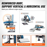 VEVOR Belt Grinder Sander, 30 x 1-Inch Variable Speed Belt Polisher with VFD, 550W Polishing Grinding Machine with 2 Grinding Moulds & 3PCS Sanding