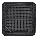 VEVOR Mahjong Table, Square 4 Player Folding Card Table with 4 Cup Holders & 4 Chip Trays, Portable Domino Game Table with 1 Set of Dominoes for Mahjong Poke Puzzles, 90 x 90-inch, Black - Extra Image
