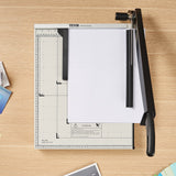 VEVOR Paper Cutter, Guillotine Trimmer, 457 mm Cut Length, 20 Sheets Capacity, Heavy Duty Guillotine Paper Cutter with Guard Rail/Blade Lock for Cardstock/Cardboard, Paper Trimmer for Home Office - Low Angle