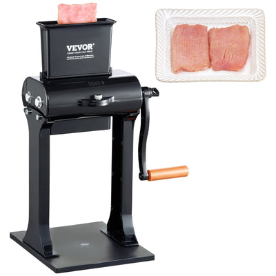 VEVOR Commercial Meat Tenderizer, Heavy Duty Stainless Steel Meat Tenderizer Machine, Quick and Easy Manual Operation Kitchen Tool, 148mm Feed Port