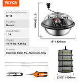 VEVOR Leaf Bowl Trimmer 16'' Manual Bud Trimmer with Stainless-Steel Blades - Close-Up Angle