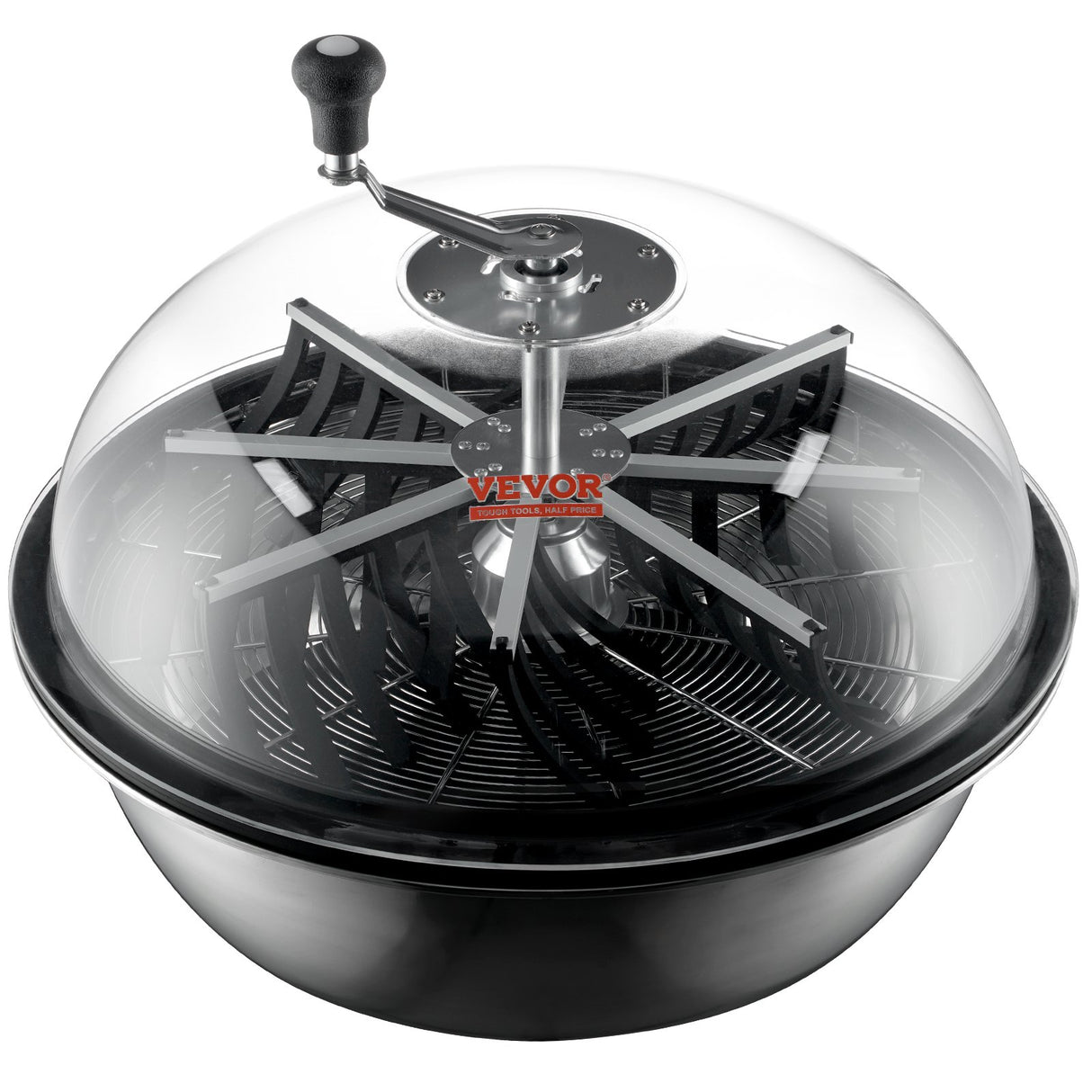 Leaf Bowl Trimmer, 24'' Trimmer Bowl, Manual Bud Trimmer with Stainless-Steel Blades for Twisted Spin Cut, Clear Visibility Dome and Hand Pruner Included, for Cutting Leaves, Buds, Flowers