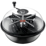 Leaf Bowl Trimmer, 24'' Trimmer Bowl, Manual Bud Trimmer with Stainless-Steel Blades for Twisted Spin Cut, Clear Visibility Dome and Hand Pruner Included, for Cutting Leaves, Buds, Flowers