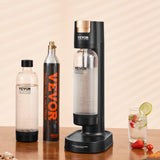 VEVOR Sparkling Water Maker, Soda Maker Machine for Home Carbonating, Seltzer Water Starter Kit with 2 BPA-free 1L PET Bottles, CO2 Cylinder,