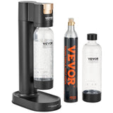 VEVOR Sparkling Water Maker, Soda Maker Machine for Home Carbonating, Seltzer Water Starter Kit with 2 BPA-free 1L PET Bottles, CO2 Cylinder,
