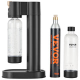 VEVOR Sparkling Water Maker, Soda Maker Machine for Home Carbonating, Seltzer Water Starter Kit with 2 BPA-free 1L PET Bottles, CO2 Cylinder,