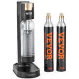 VEVOR Sparkling Water Maker, Soda Maker Machine for Home Carbonating, Seltzer Water Starter Kit with BPA-free 1L PET Bottle, 2 CO2 Cylinders,