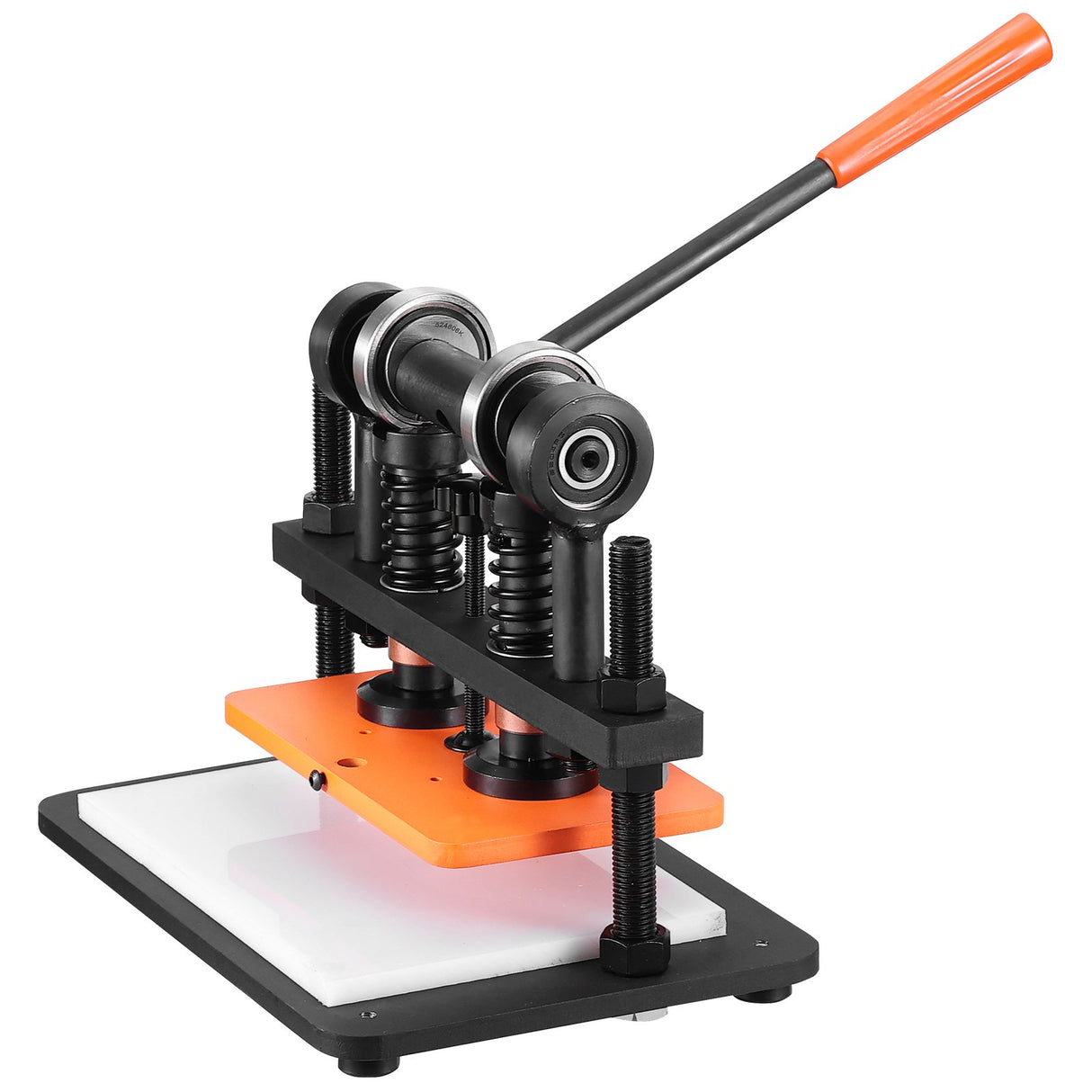 VEVOR Leather Cutting Machine, 10.2 x 5.9 in Embossing Plate Manual Die Cutter, 0.47 in Pressure Stroke Leather Embossing Machine, Dual Guide Shafts Die Cut Machine for Various of Materials