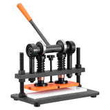 VEVOR Leather Cutting Machine, 10.2 x 4.7 in Embossing Plate Manual Die Cutter, 0.47 in Pressure Stroke Leather Embossing Machine, Dual Guide Shafts - Extra Image