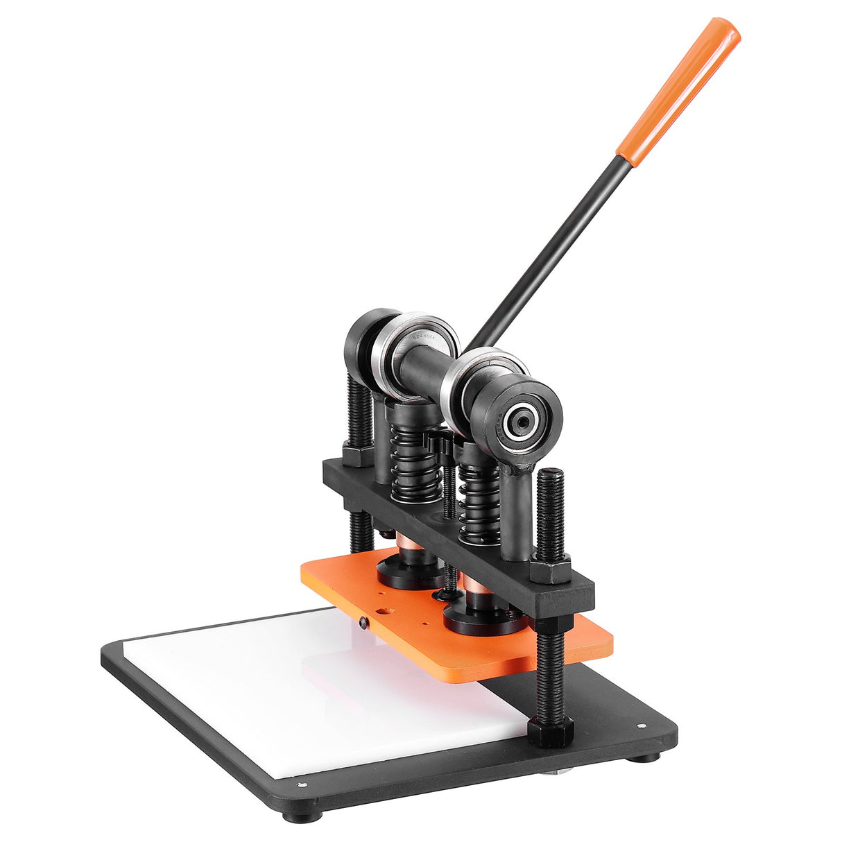 VEVOR Leather Cutting Machine, 11 x 5.5 in Embossing Plate Manual Die Cutter, 0.47 in Pressure Stroke Leather Embossing Machine, Dual Guide Shafts Die Cut Machine for Various of Materials