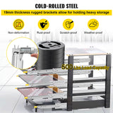 VEVOR Drawer Slides with Lock, 1 Pair 40 inch, Heavy-Duty Industrial Steel up to 500 lbs Capacity, 3-Fold Full Extension, Ball Bearing Lock-in & Lock-