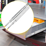 VEVOR Drawer Slides with Lock, 1 Pair 40 inch, Heavy-Duty Industrial Steel up to 500 lbs Capacity, 3-Fold Full Extension, Ball Bearing Lock-in & Lock-